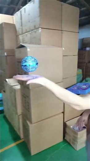 Flying Ball UFO Magic Induction Plastic Rotary Suspension Gyro Fingertip Luminous Display #flyballs