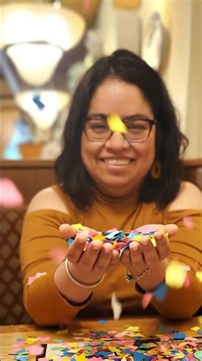 Woman Exploding Confetti #shorts #confettipop #celebration