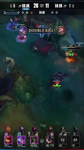 Gumayusi SHINES and T1 takes the lead again in the #Worlds2025 series