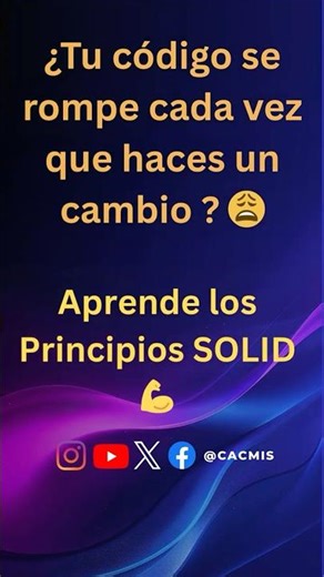 “Qué son los Principios SOLID en 60 segundos 🚀”