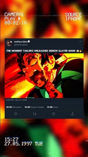 The moment Tanjiro Unleashed Demon Slayer mark 😱🔥 #animeedit #shorts #tanjiro #demonslayer