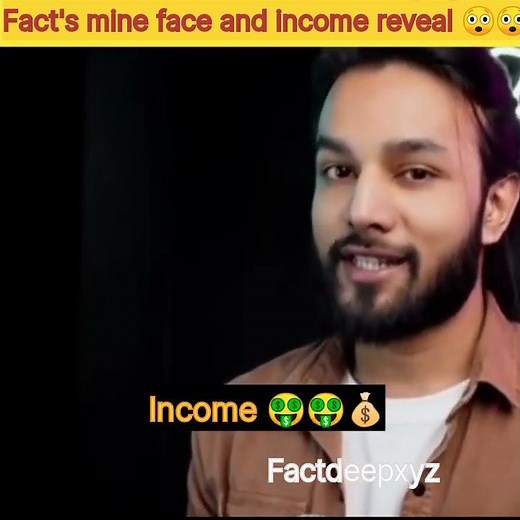 facts' mine face reveal 😲😲 | factsmine Income reveal 🤑💲💰 | facts about facts'mine | #shorts |#facts