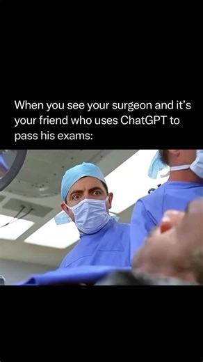 Mr Moist | Start being healthy now because most of our surgeons are gonna pass with chatgpt 😂😂🤣 #funny #relatable #reels #fyp | Instagram