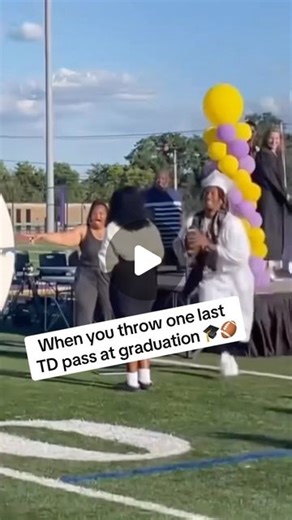 MaxPreps | Best graduation ever 🫡 (Via @zymierjackson5 ) #graduation #football #touchdowns #wholesome | Instagram