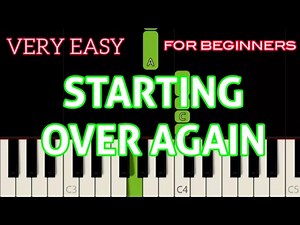 VERY EASY TUTORIAL FOR BEGINNERS [ STARTING OVER AGAIN ( HD ) - NATALIE COLE ]