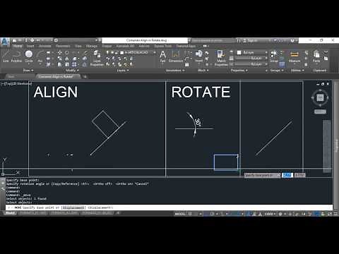 COMANDO ALIGN & ROTATE | CANAL AUTOCAD & CIVIL 3D - TUTORIAIS