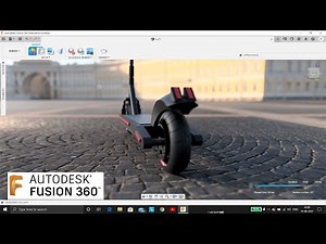 Fusion 360 electric scooter modelling