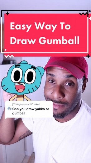 Easy Gumball Drawing Tutorial | Learn to Draw Gumball from Cartoon Network