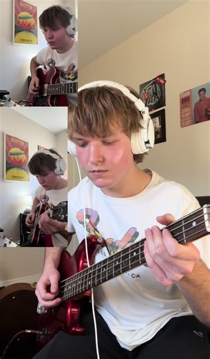 The Beatles - Drive My Car (Guitar, Bass, and Piano cover) #fyp #thebeatles #beatlescover #guitartok #musician