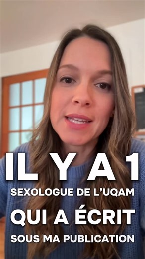 Éloïse Boies on Instagram: "Une sexologue de l’UQAM croit que la pédophilie est une orientation sexuelle."