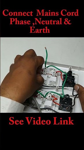 4 switch 4 socket electric board wiring connection #shorts #short