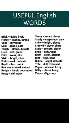 Learn Useful English Vocabulary | English words you should know #englishvocabulary