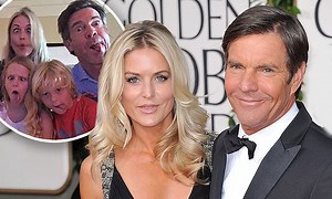 Dennis Quaid and wife Laura Savoie at CMT Awards in Nashville