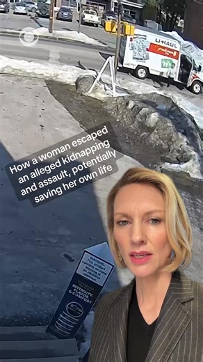 A woman who was allegedly assaulted and kidnapped by her ex-boyfriend managed to escape from the U-Haul van he was driving, limp to a store and seek safety with the staff there. CBS News' Anna Schecter analyzes surveillance video of the incident, which has gone viral, and how the escape happened. #selfdefense #womensafety #safetytips #news | CBS News