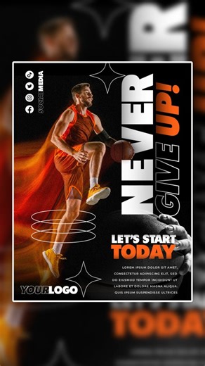 Grey Dot GFX on Instagram: "Sports Poster Design . . ✅ Follow @greydotgfx for more social media post design, photoshop and graphic design tutorials and tips and tricks . . #sport #sports #game #football #basketball #champion #player #freepik #fiverr #posterdesign #post #socialmediapost #photoshop #poster #photoshopwork #viral #graphicdesign #creativeads #creativeadvertisement #creative #adobe #graphicdesigner #advertisingdesign"