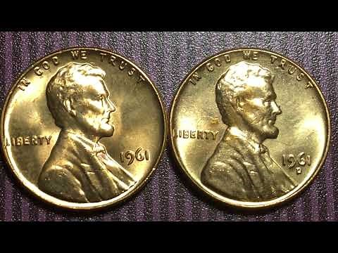 1961 Penny (Mintage 753 Million)