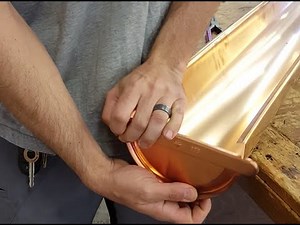 Endcap Copper Gutter Installation