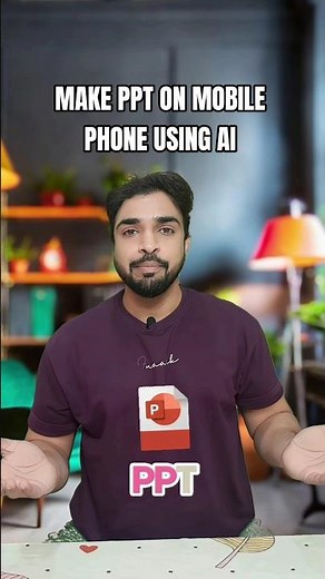 How to make PPT on mobile phone using AI | #ppt #ai #aipresentation #fypシ #shorts #powerpoint
