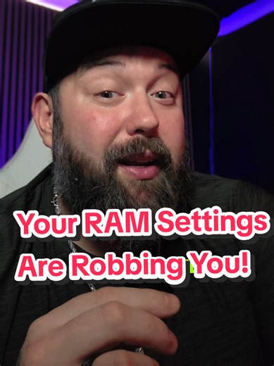 Your RAM settings are robbing you If your DDR5 kit is showing JEDEC speeds (e.g. 4200MT/s), you need to enable the memory profile in BIOS. Intel = XMP, AMD = EXPO. This loads the rated frequency, timings and voltage. If unstable, clear CMOS and step down one profile. #ddr #bios #pchelp #RAM