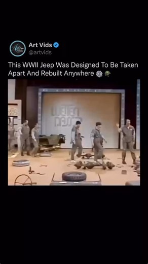Art Videos 🎨 | This vehicle was built to be taken apart, reassembled, and sent back into battle without needing a garage 🧠⚙️ The original Willys Jeep... | Instagram