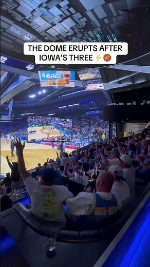 Iowa STUNS No. 1 Florida 😱 | INSANE Fan Reaction in The Dome at Cosm Los Angeles