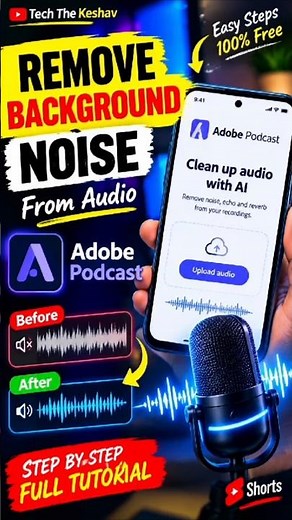 Remove Background Noise From Audio 🎙️🔥 | Adobe Podcast