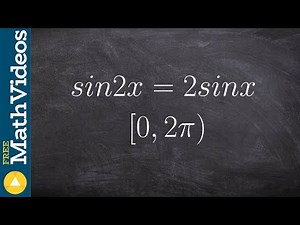 Solve equations using the double angle formula