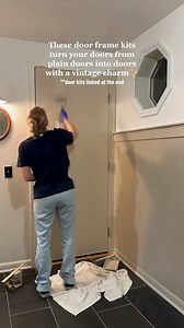 These door kits are genius! An easy and affordable DIY to turn your plain doors into something with more character! #diy #homedecor #homerenovation #diyprojects #homediy #homediyproject #homediyideas #diyhack #doorpainting #homeimprovement #homedepot #homeproject | Etso Home | Facebook