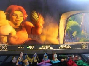 Opening and DVD menu walkthrough to Shrek the third 2010 DVD