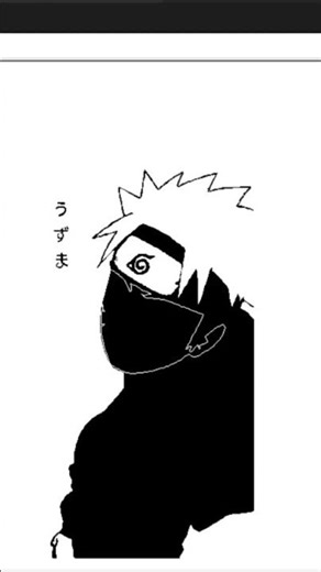 Drawing Naruto in 3 line of code #python #Naruto