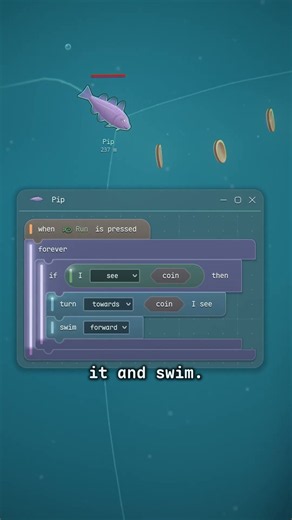 A programming game with no syntax to learn
