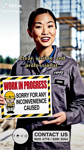 🚧 WORK IN PROGRESS Signage Keep everyone informed and safe during maintenance or renovation works. Our Work In Progress signage is designed to be clear, durable, and highly visible. ✅ UV printed – bright and long lasting ✅ Waterproof & durable material ✅ Clear warning message for safety ✅ Suitable for construction sites, offices, shops, schools & maintenance areas ✅ Easy to install and built for daily use Let people know when work is ongoing and help prevent accidents. 🛒 Shop now: https://shop