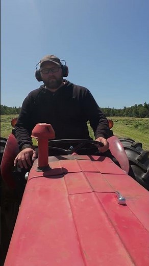 Massey Ferguson 135 and Kuhn Rotary Rake