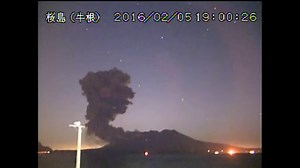 Volcano in southern Japan erupts in fiery show of nature