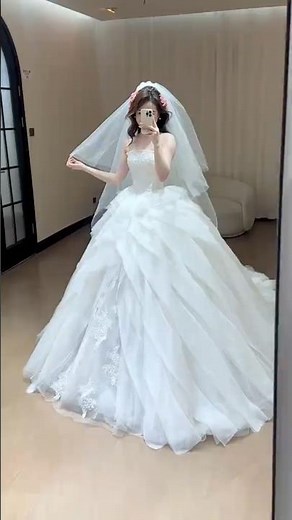 Beautiful Princess Bridal Look | Stunning Wedding Dress Try-On 💍✨