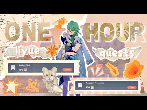 how many liyue quests can i do in an hour? ₊✩‧₊˚౨ৎ