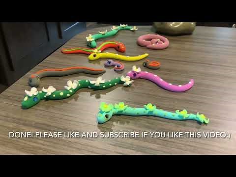 How to make a snake out of air dry clay
