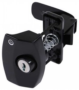 Locking Camper Door Latch - Black JR Products RV Door Locks 37211675