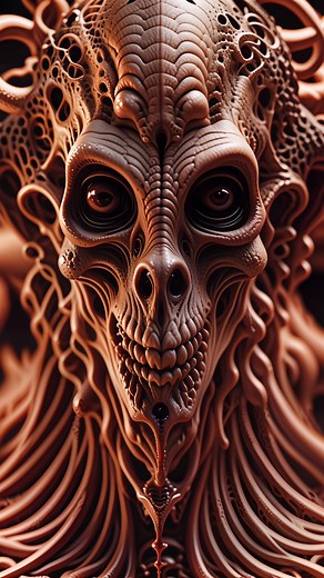 Interdimensional Demon 👹 | Monster, Alien, AI Art | Creepypasta Loop