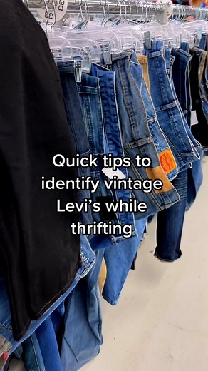 Tips for Identifying Vintage Levi's While Thrifting