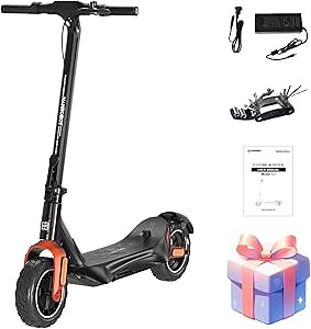 NANROBOT Electric Scooters for Adults 25mph E Scooters for Men Women 500W Motor 25-28 Miles Sports Folding Kick Scooters 10" Self-Sealing/Tubeless Tires Complies with UL2272 Certification