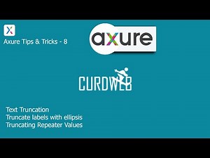 Axure Tips & Tricks - 8 | Text Truncation | Text-Overflow with ellipsis...