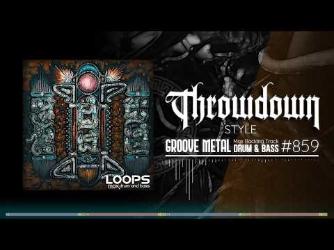 Groove Metal Backing Track / Drum And Bass / Throwdown Style / 170 - 125 bpm Jam in D Minor