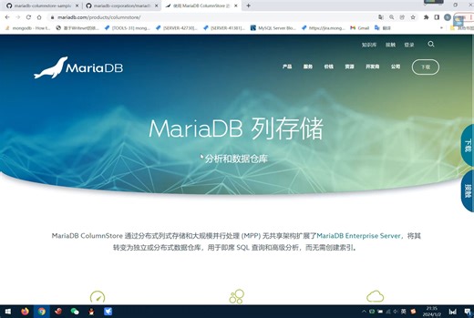 MariaDB Columnstore 数仓OLAP 复杂SQL性能测试