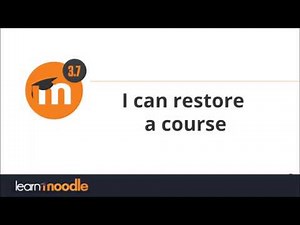 Restaurar un curso - MoodleDocs