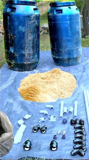 DIY Rainwater Filter System #shorts