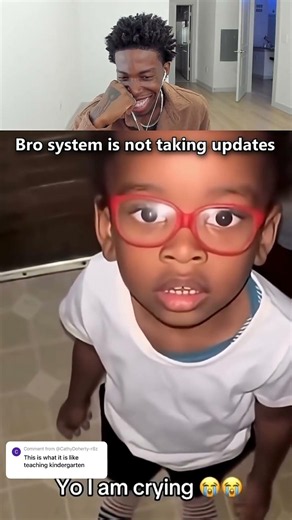 His system is not taking updates