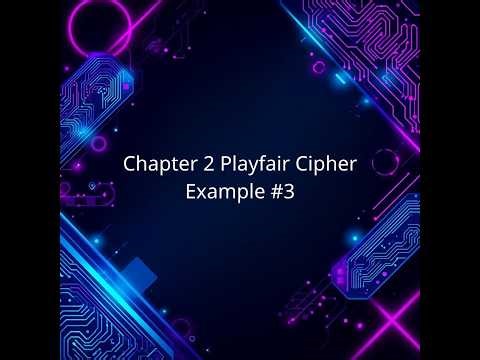 Chapter 2 Playfair Cipher Example #3