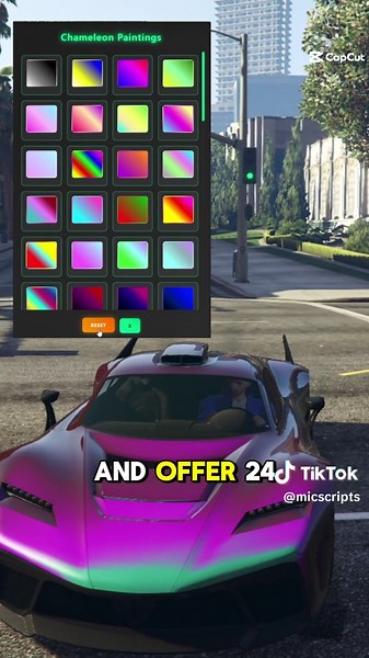 CHAMELEON COLORS ARE WILD 🔥 L1NK ON THE BIO #fivem #server #rp #leafblower #micsripts #cfx.re #fivemrp #fivempvp #roleplay #gtarp #gta5rp
