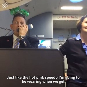 Probably the most hilarious #flight attendant ever 😂😆 | Newsflare